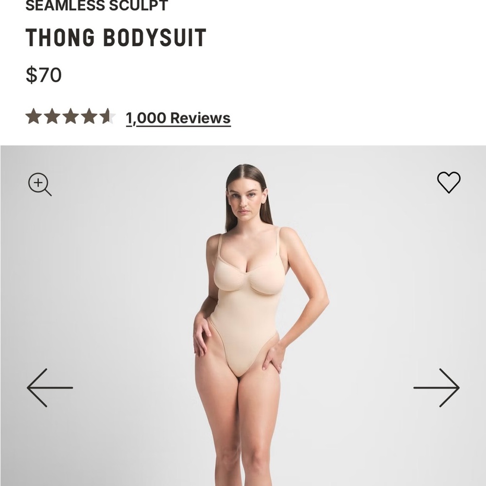 SKIMS Seamless Sculpt Thong Bodysuit